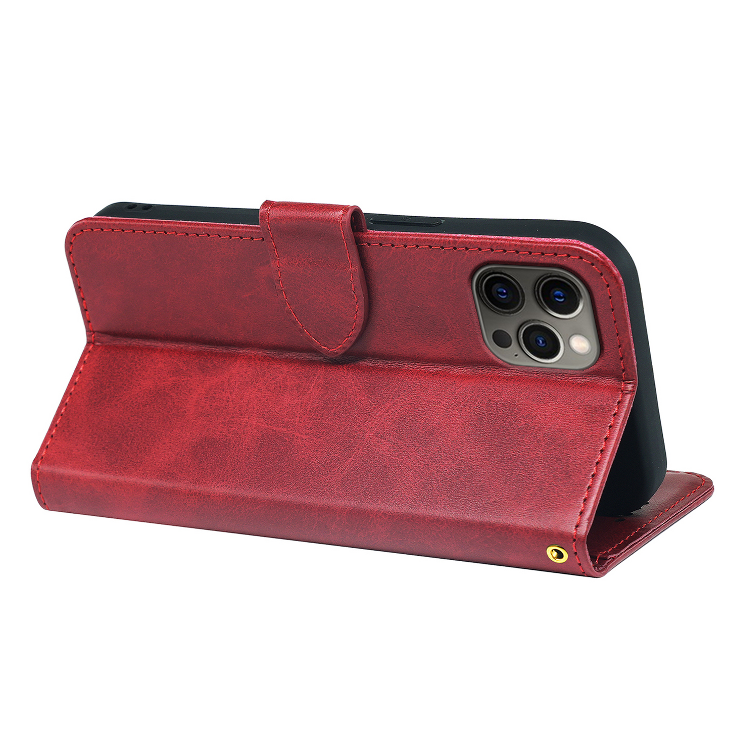 iPhone 16 Series Book Flip Case Leather Wallet