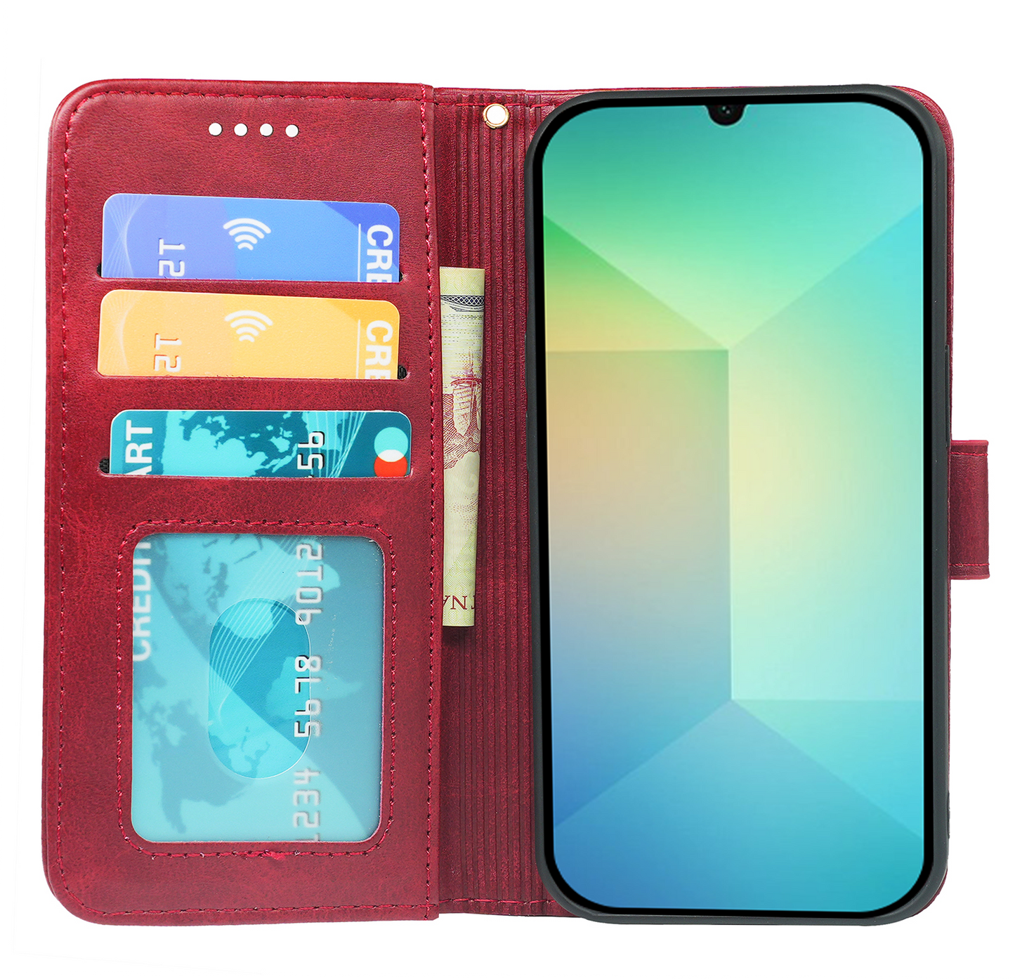 Samsung Galaxy A06 5G Book Flip Case Leather Wallet