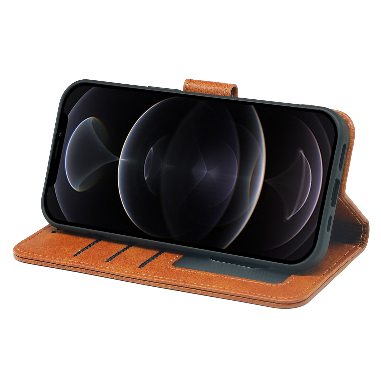 iPhone 16 Series Book Flip Case Leather Wallet