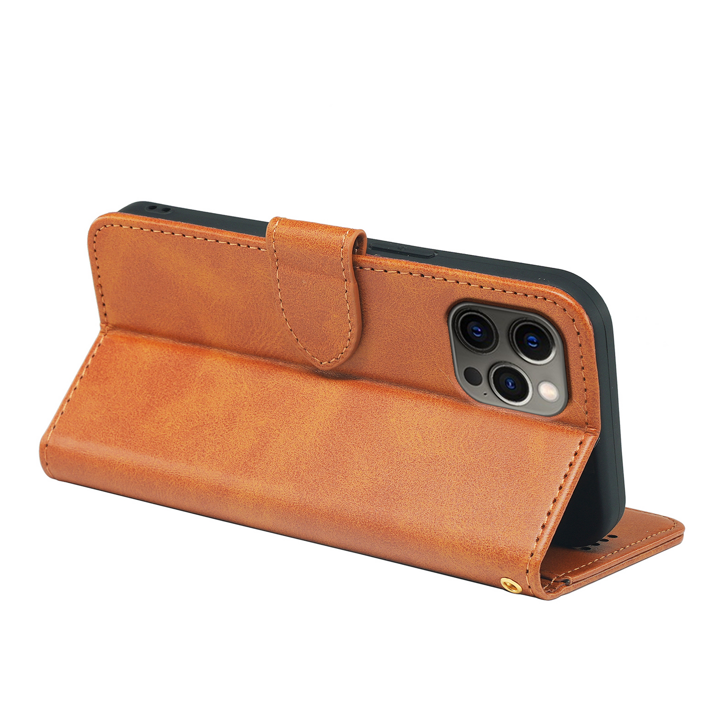 iPhone 16 Series Book Flip Case Leather Wallet