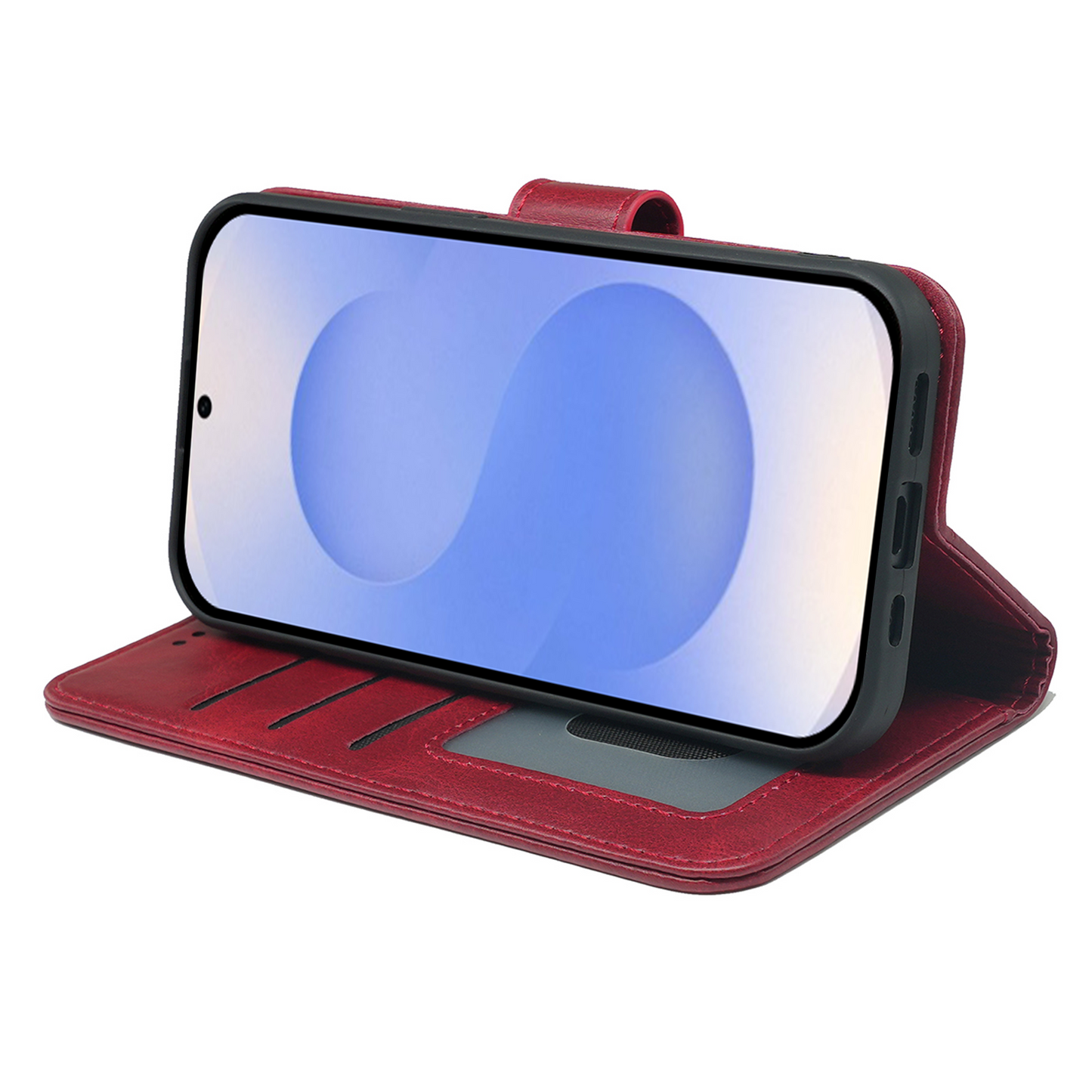 Samsung Galaxy S25 Series Book Flip Case Leather Wallet