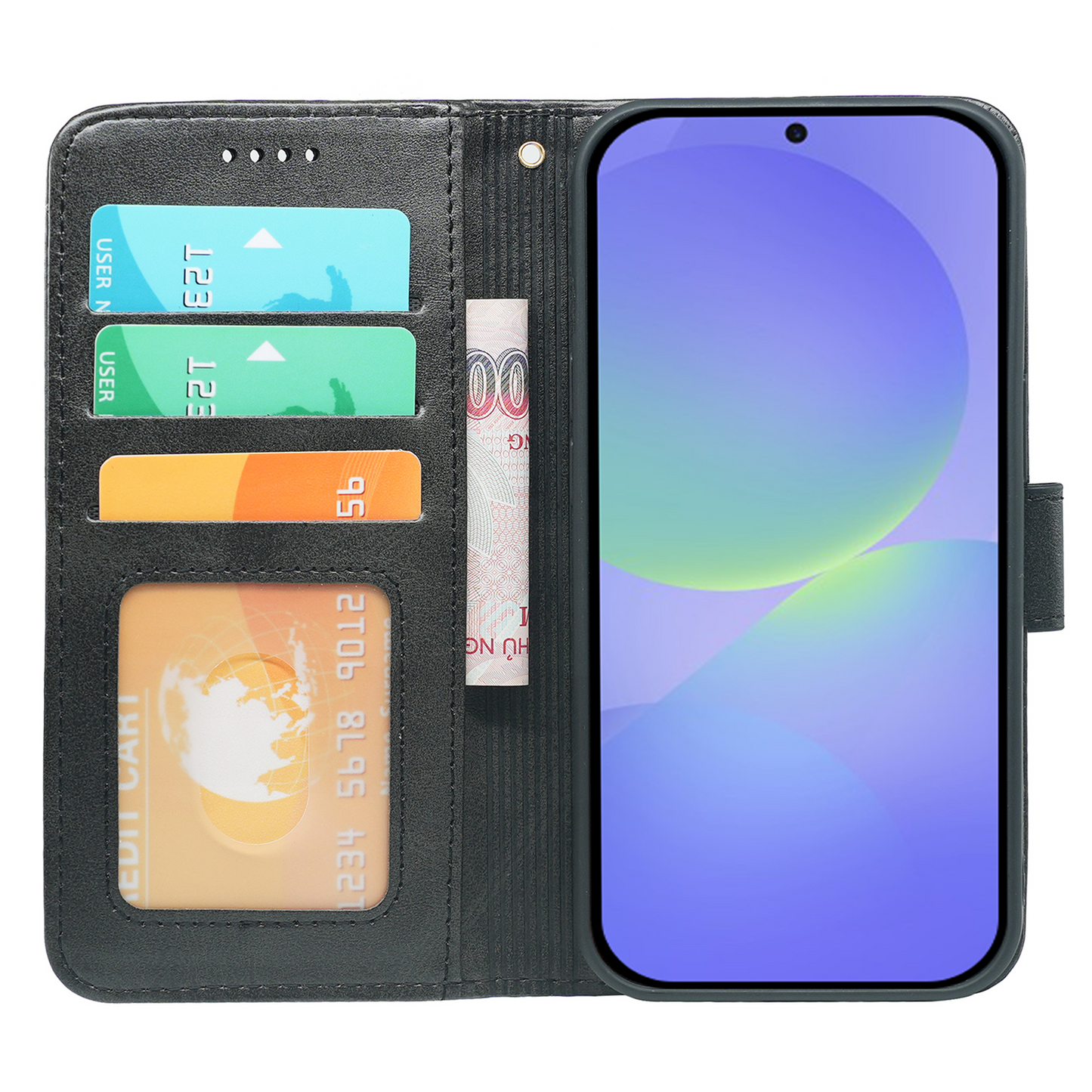 Samsung Galaxy A36/A56 Book Flip Case Leather Wallet