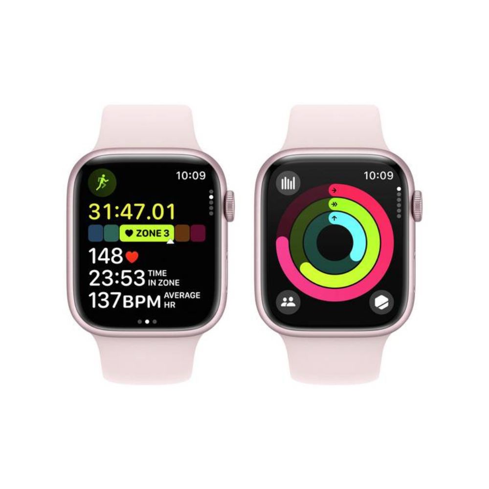 Apple Watch Series 9 Grade A Pink Aluminum 45mm GPS front view