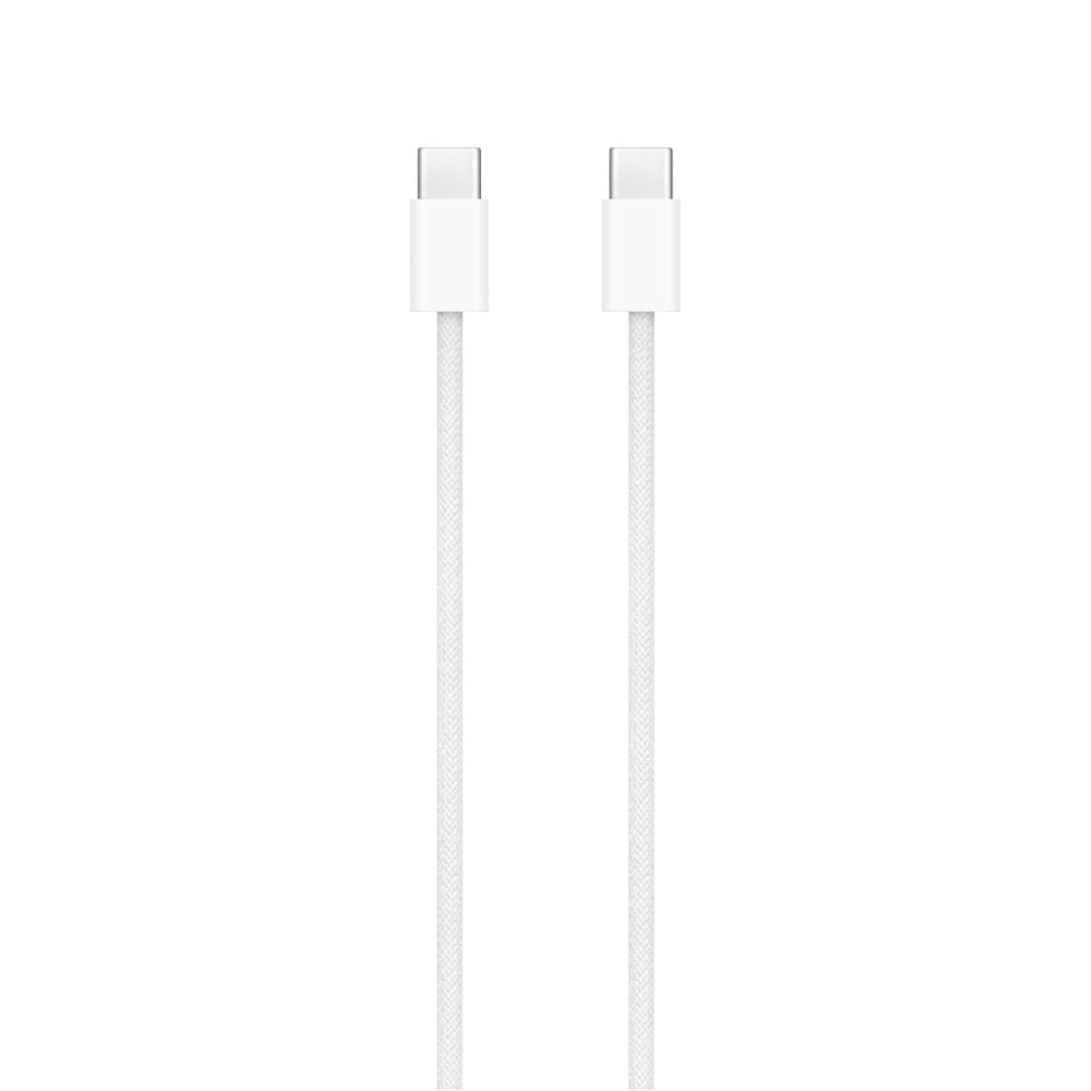 Durable 1 m USB-C to USB-C cable plugged into MacBook