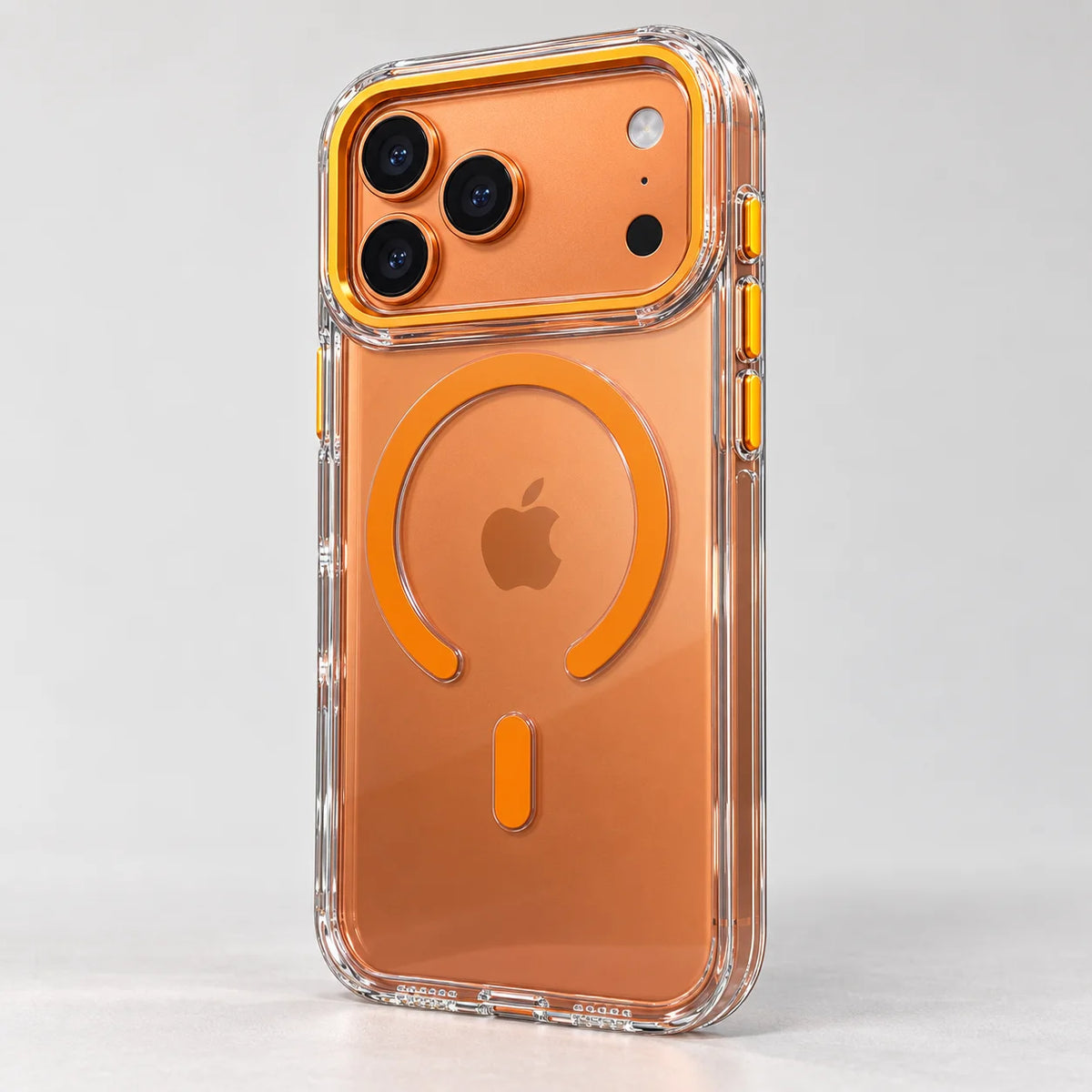 iPhone MagSafe Case with Orange Camera Frame