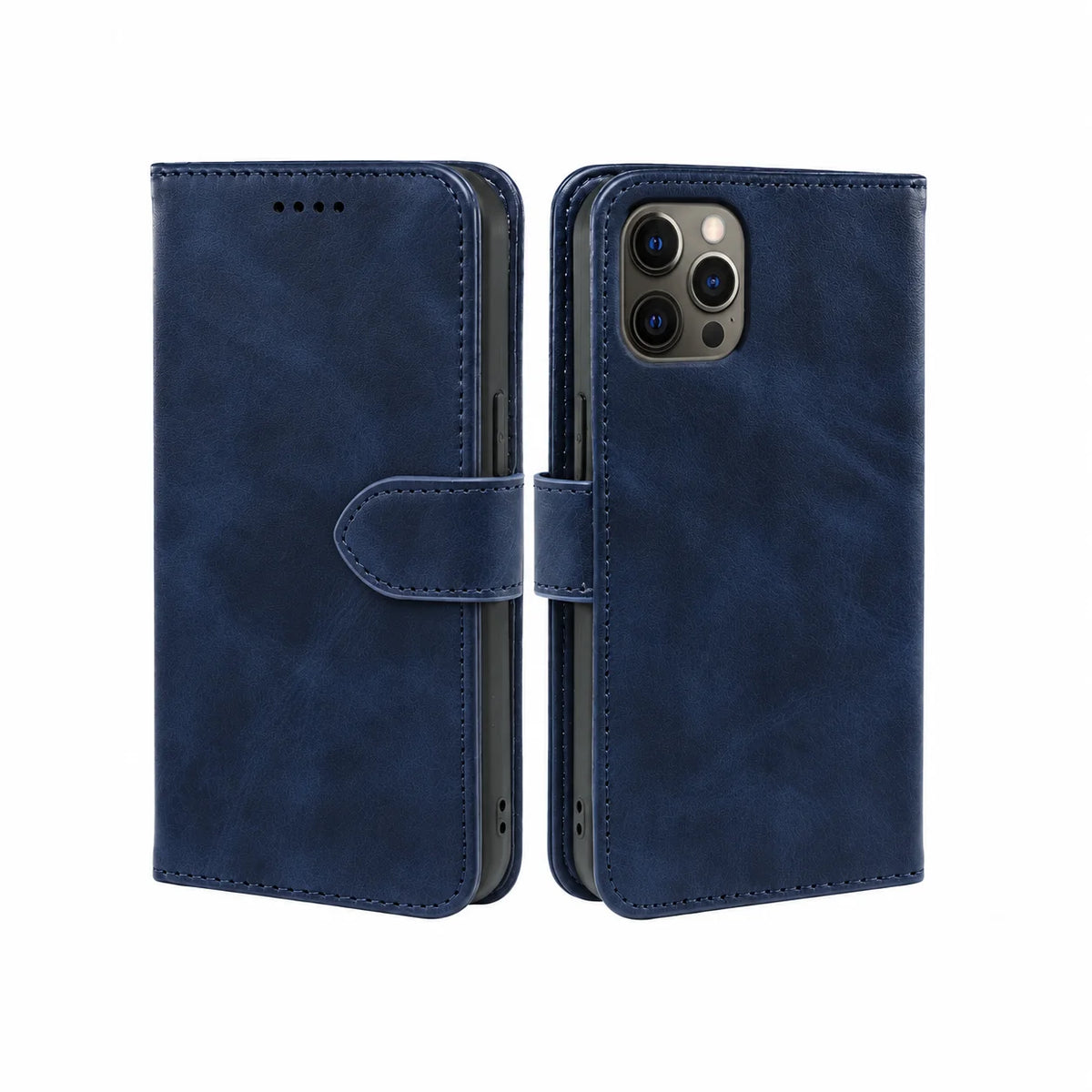 iPhone 15 Series Book Flip Case Leather Wallet