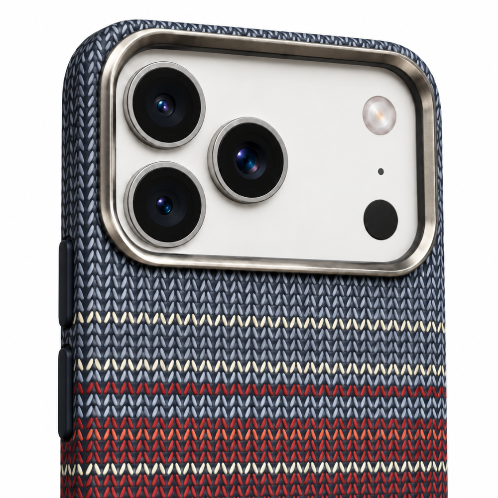Gradient Stripe Woven Fabric Case for iPhone 17 & 18 Series