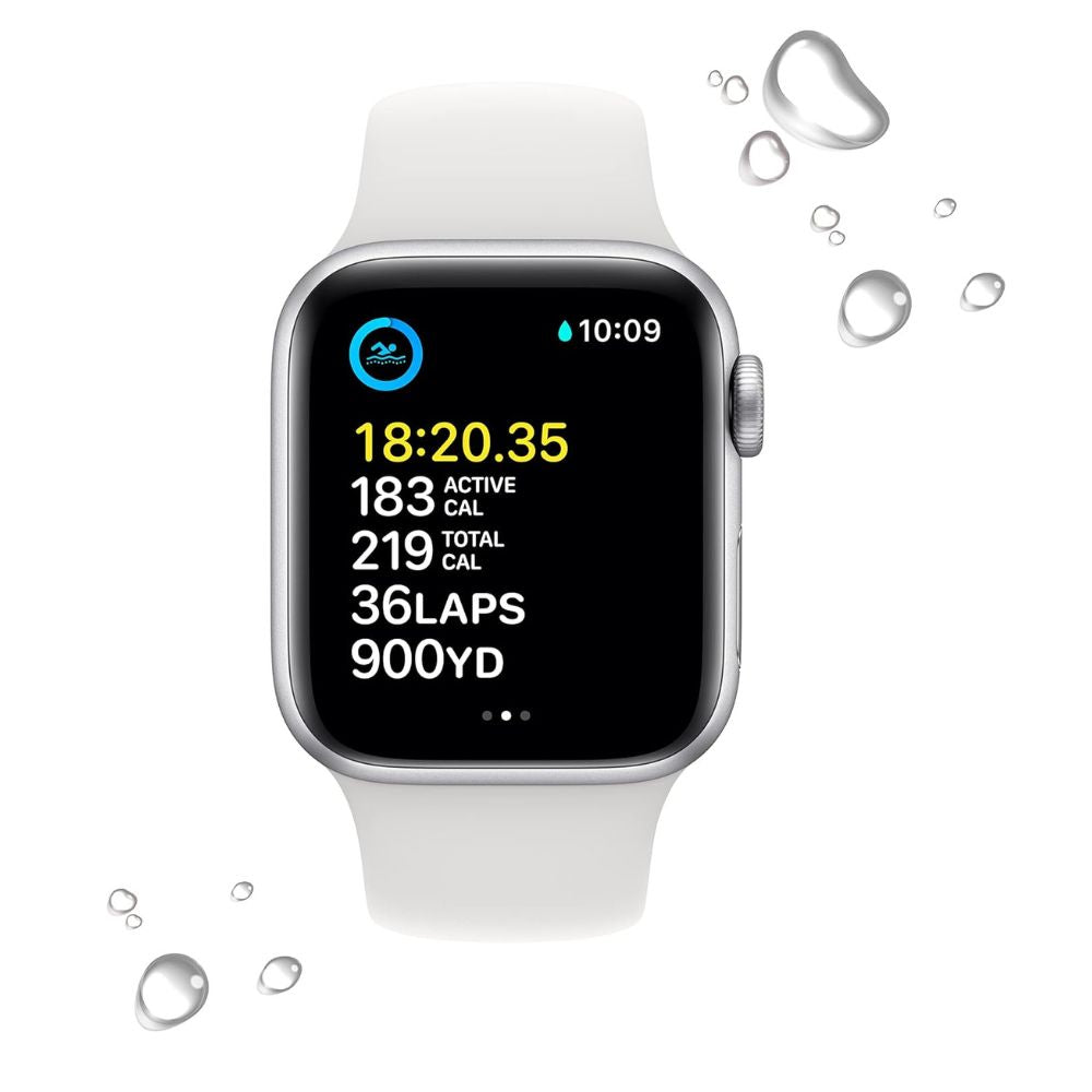 Grade C Apple Watch SE 2nd Gen Silver Aluminum 40mm GPS front view