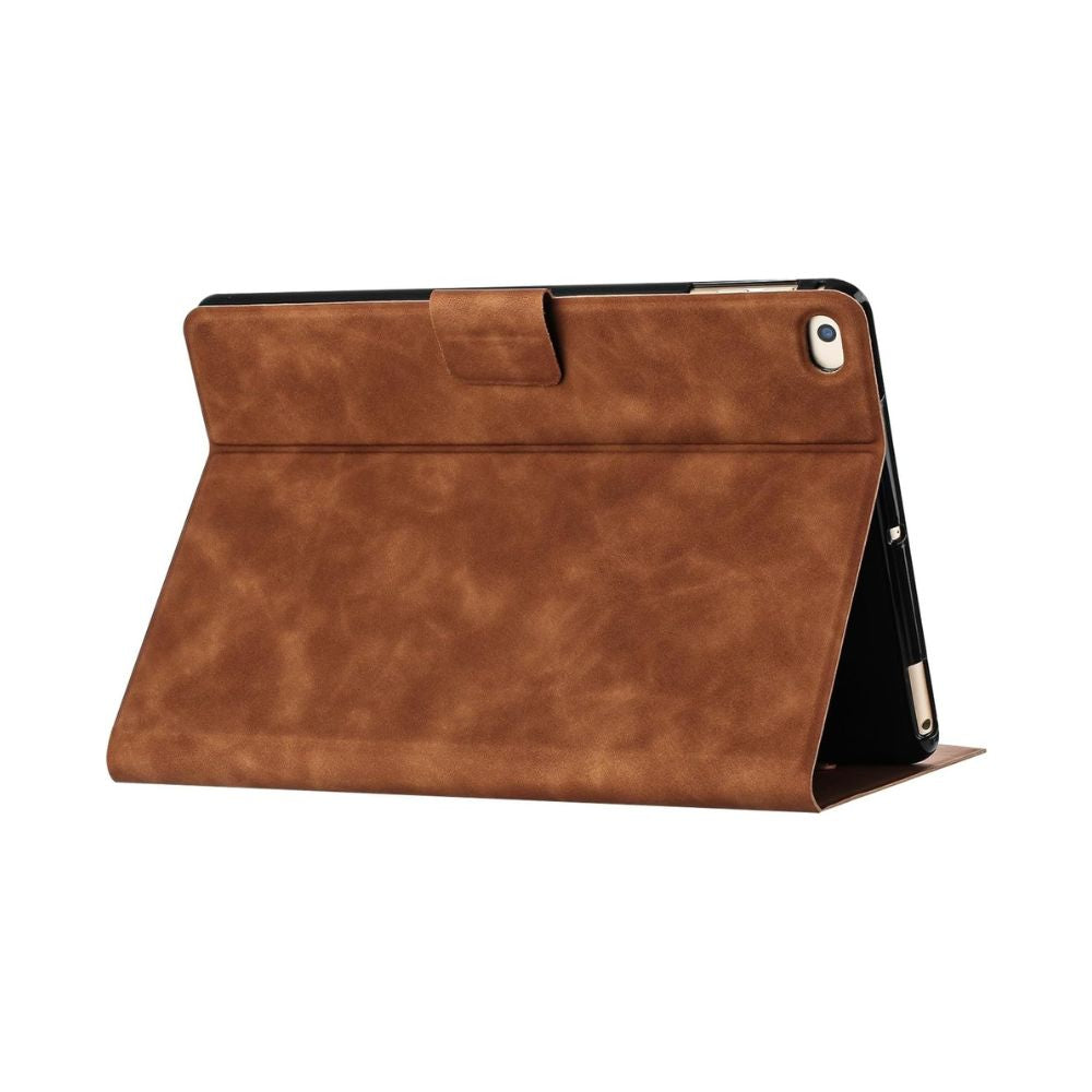 ipad leather wallet case for mini 1 2 3 4 5 6, ipad pro 12.9 brown folded