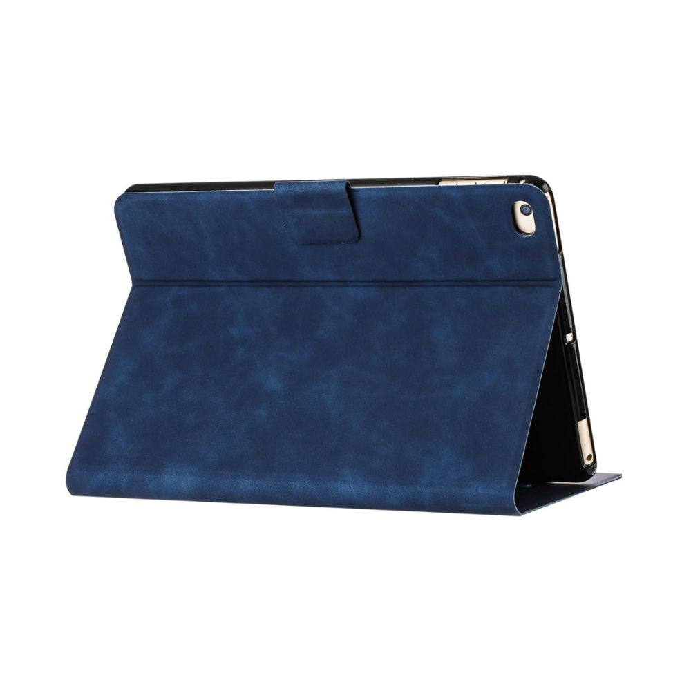ipad leather wallet case for mini 1 2 3 4 5 6, ipad pro 12.9 navy front folded
