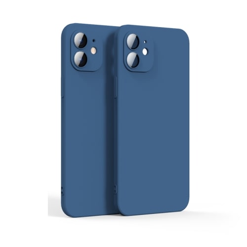 iphone xr to 14 pro max glass case blue