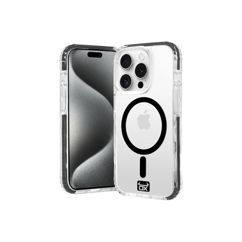 iphone 15 pro ox grip bear black case