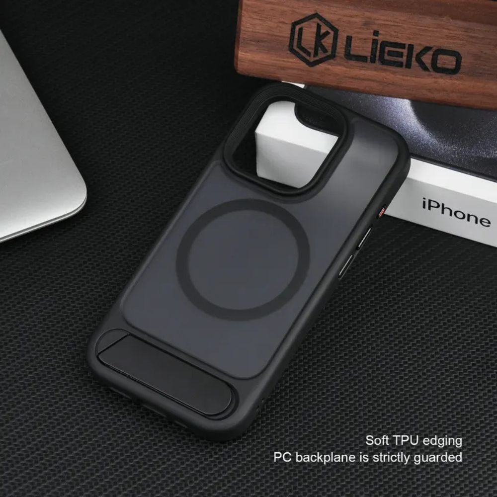 iPhone 16 pro case with magsafe and kickstand flat