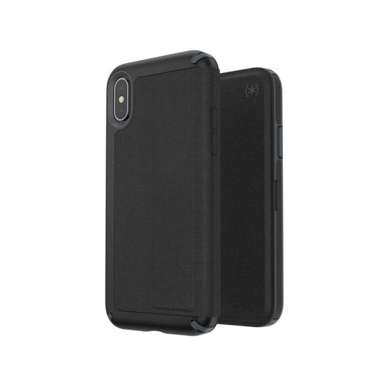 iphone x xs book case black