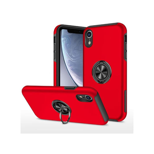 iPhone XR Ring Holder Case red Kickstand