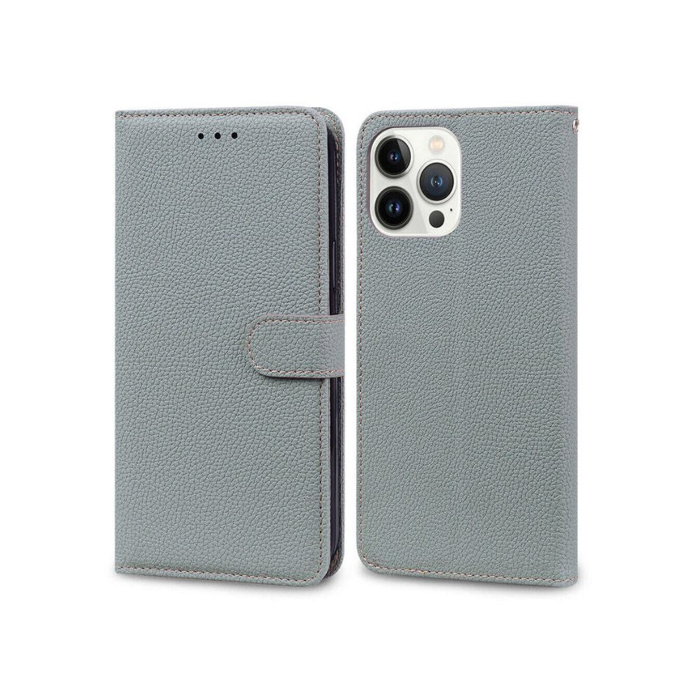 iPhone 14 Series Book Flip Case Leather Wallet