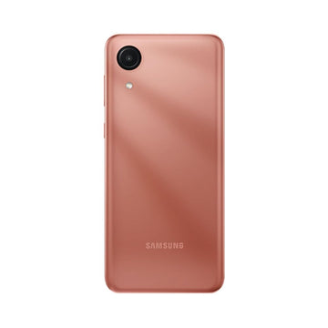 Samsung Galaxy A03 Core in Bronze, front view showing 6.5-inch HD+ display