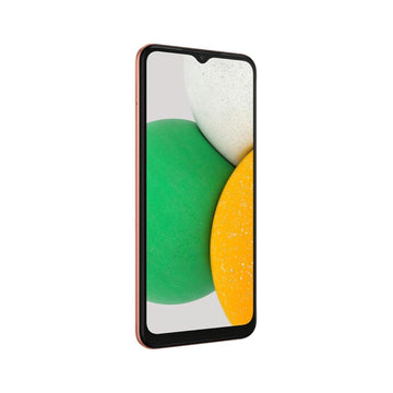 Samsung Galaxy A03 Core in Bronze, front view showing 6.5-inch HD+ display