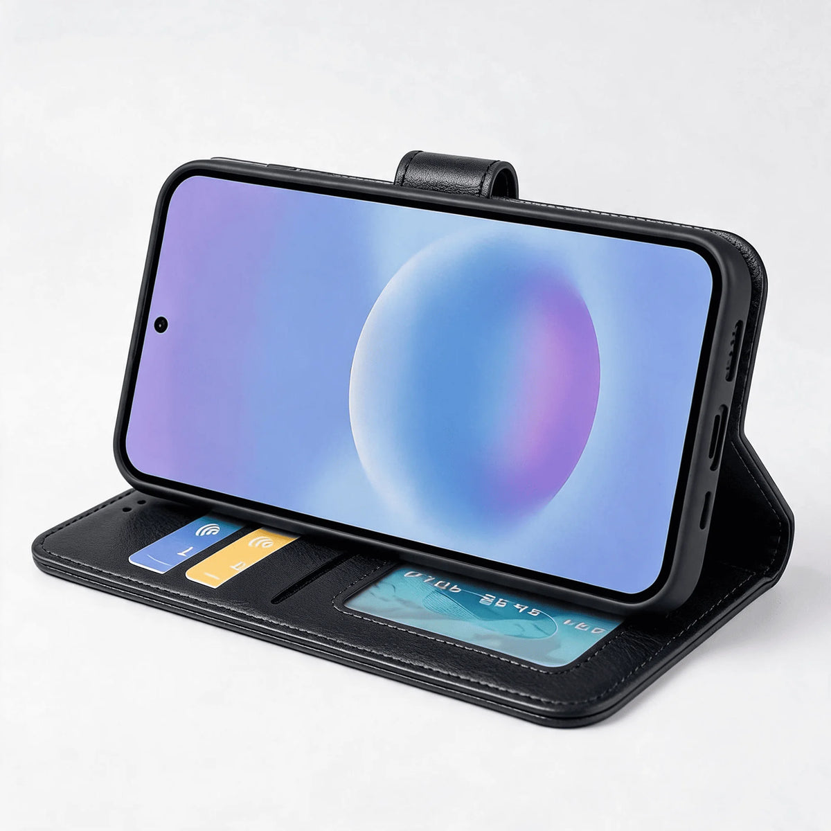 Samsung A Series Book Flip Case Leather Wallet