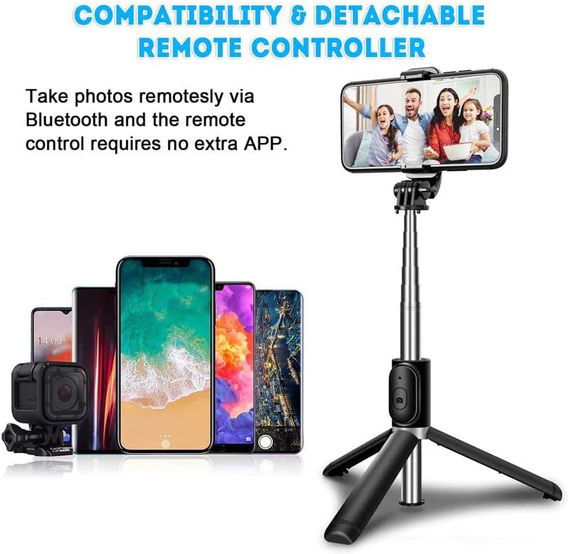 Selfie Stick with Built in Anti Shake Tripod VD-SS02