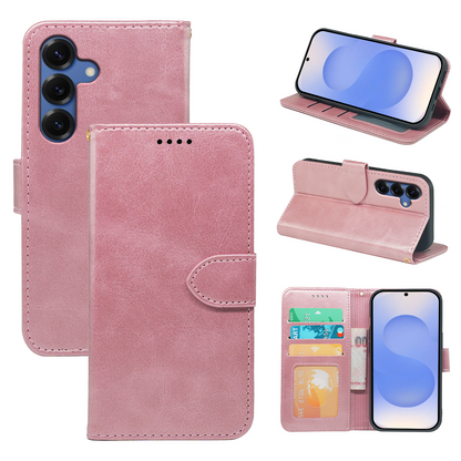 Samsung Galaxy S25 Series Book Flip Case Leather Wallet