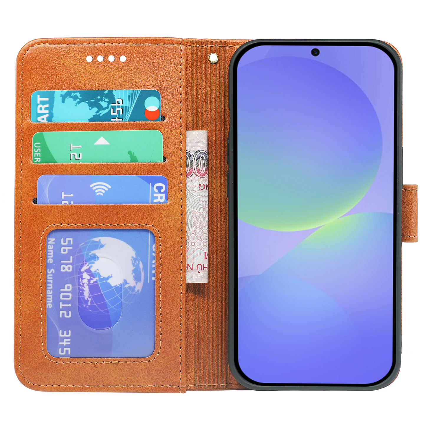 Samsung Galaxy A36/A56 Book Flip Case Leather Wallet