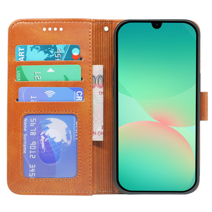 Samsung Galaxy A26 Book Flip Case Leather Wallet