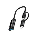 2 in 1 OTG Adaptor (Type C & Lightning) for iPhones and Android