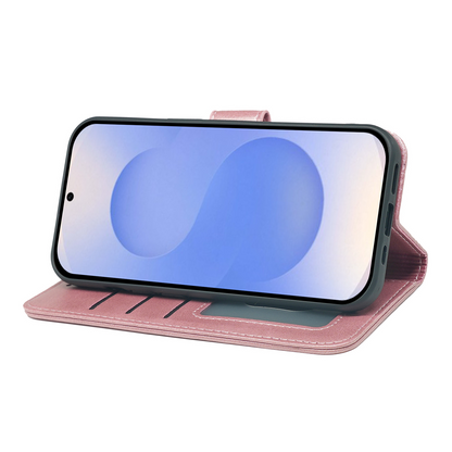 Samsung Galaxy S25 Series Book Flip Case Leather Wallet