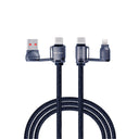 4 in 1 Multi Fast Charging Cable 60w - USB A/C to Lightning & USB C - 1.2m (VD-DCS03)