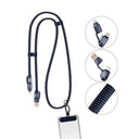 4 in 1 Multi Fast Charging Cable 60w - USB A/C to Lightning & USB C - 1.2m (VD-DCS03)