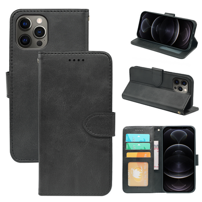 iPhone 14 Series Book Flip Case Leather Wallet