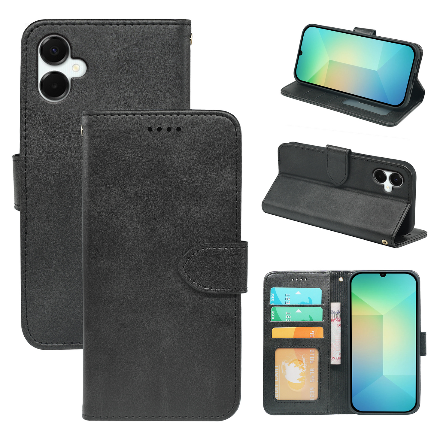 Samsung Galaxy A06 5G Book Flip Case Leather Wallet