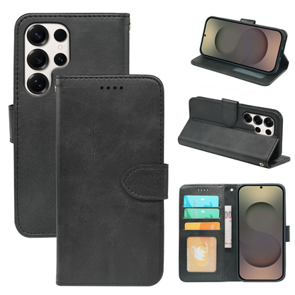 Samsung Galaxy S25 Series Book Flip Case Leather Wallet