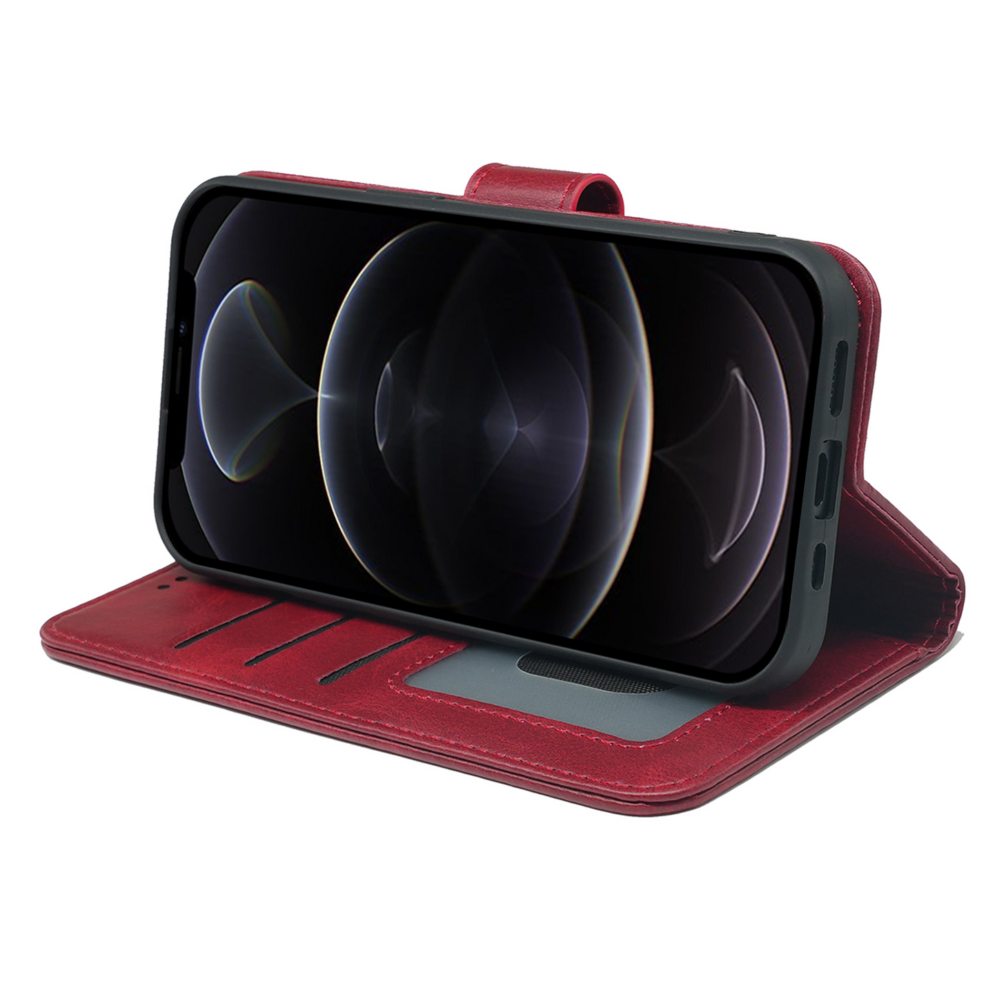 iPhone 14 Series Book Flip Case Leather Wallet