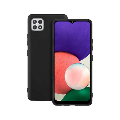 Samsung Galaxy A22 5G Black Silicone Gel Case image 1
