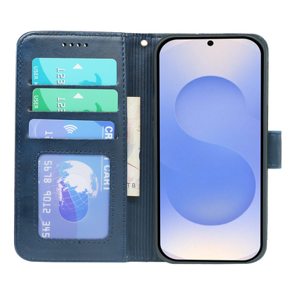 Samsung Galaxy S25 Series Book Flip Case Leather Wallet