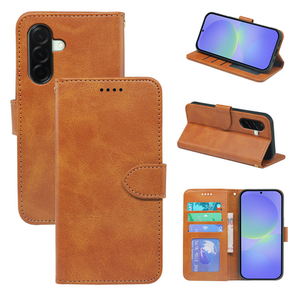 Samsung Galaxy A36/A56 Book Flip Case Leather Wallet