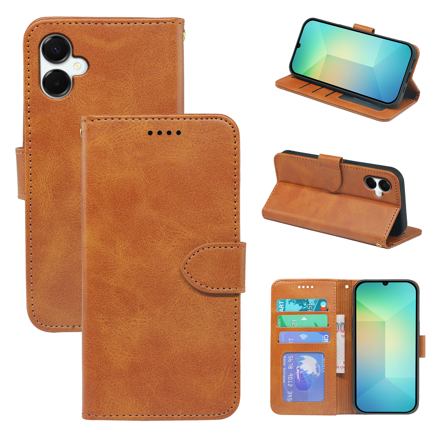 Samsung Galaxy A06 5G Book Flip Case Leather Wallet
