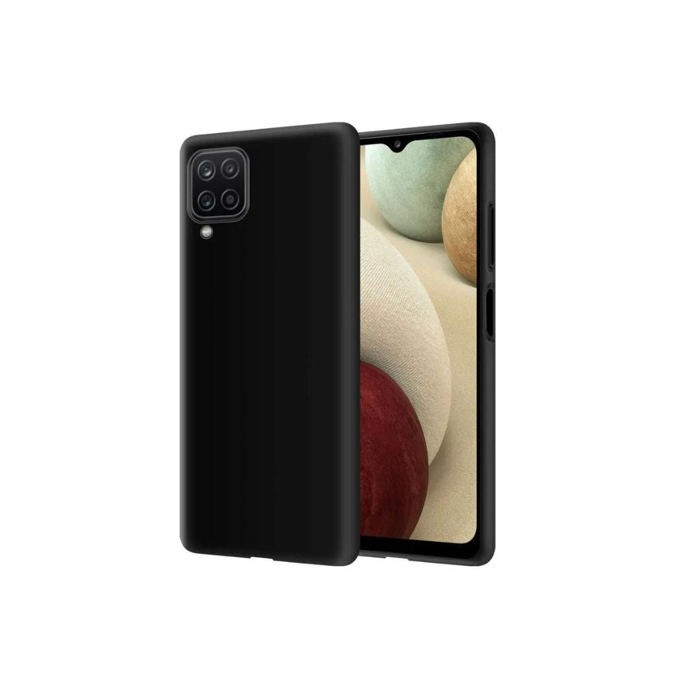 Samsung Galaxy A12 5G Black Silicone Gel Case image 0