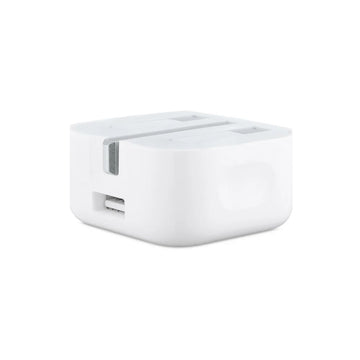 foldable USB-A charger 1A folded prongs view