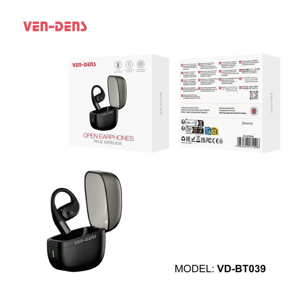 True Wireless Open Stereo Earphones - Bluetooth 5.4 Earbuds