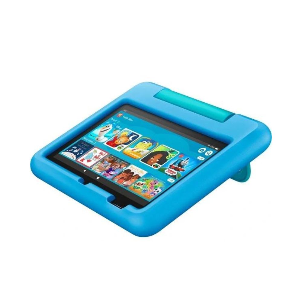 Amazon Fire 7 Kids Tablet with blue kid-proof case