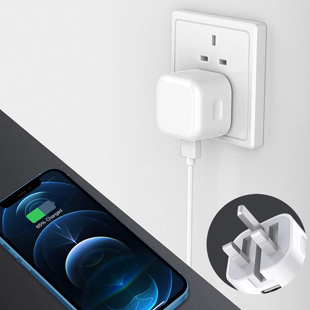 20W Foldable Dual USB-A & USB-C Fast Charger Adapter