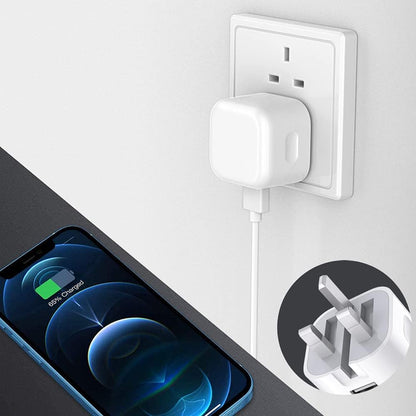 20W Foldable Dual USB-A & USB-C Fast Charger Adapter