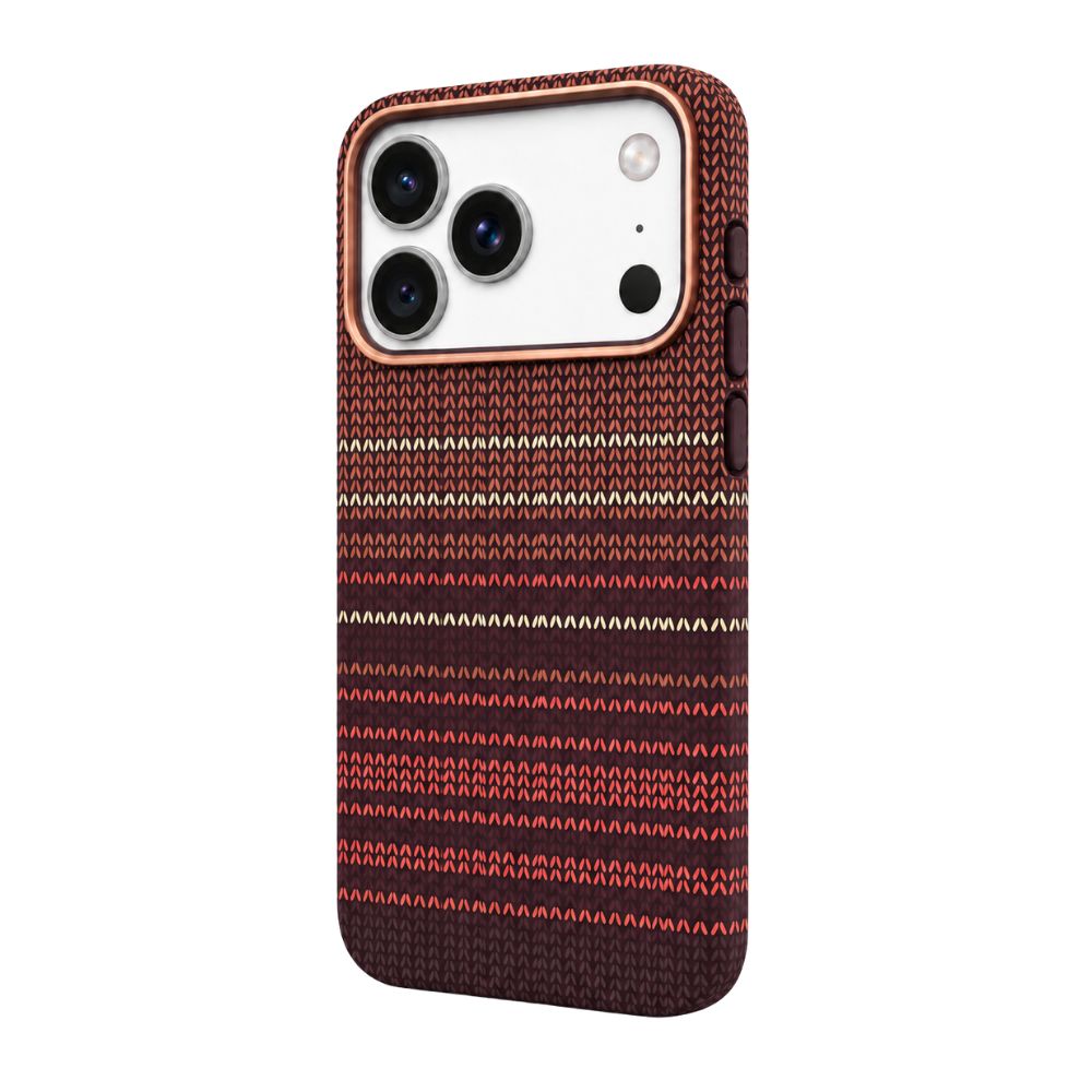 Gradient Stripe Woven Fabric Case for iPhone 17 & 18 Series