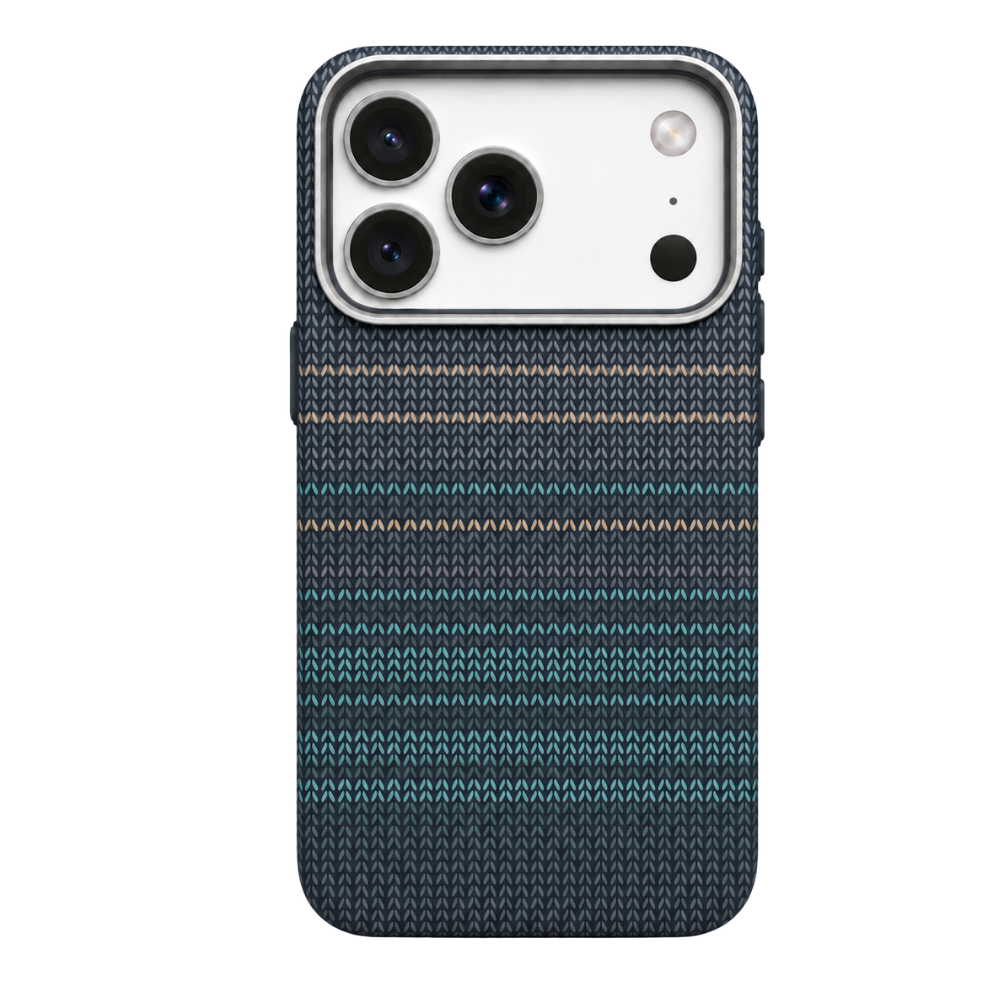 Gradient Stripe Woven Fabric Case for iPhone 17 & 18 Series