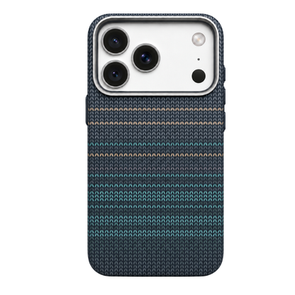 Gradient Stripe Woven Fabric Case for iPhone 17 & 18 Series