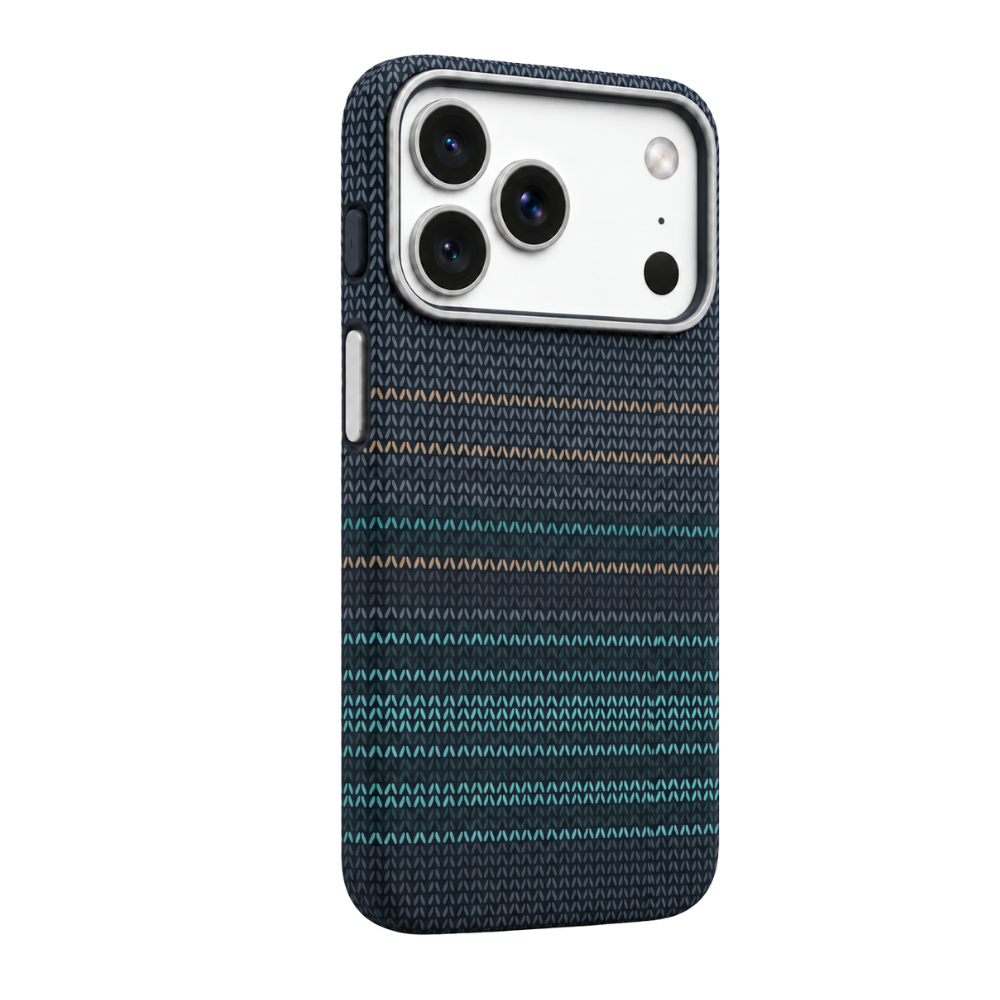 Gradient Stripe Woven Fabric Case for iPhone 17 & 18 Series