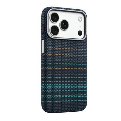 Gradient Stripe Woven Fabric Case for iPhone 17 & 18 Series